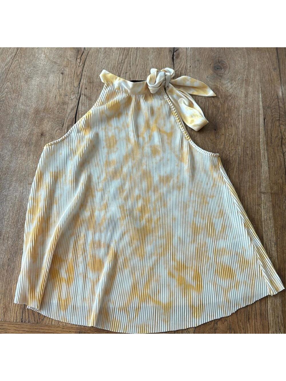 lush tie dye halter top with adjustable tie size small